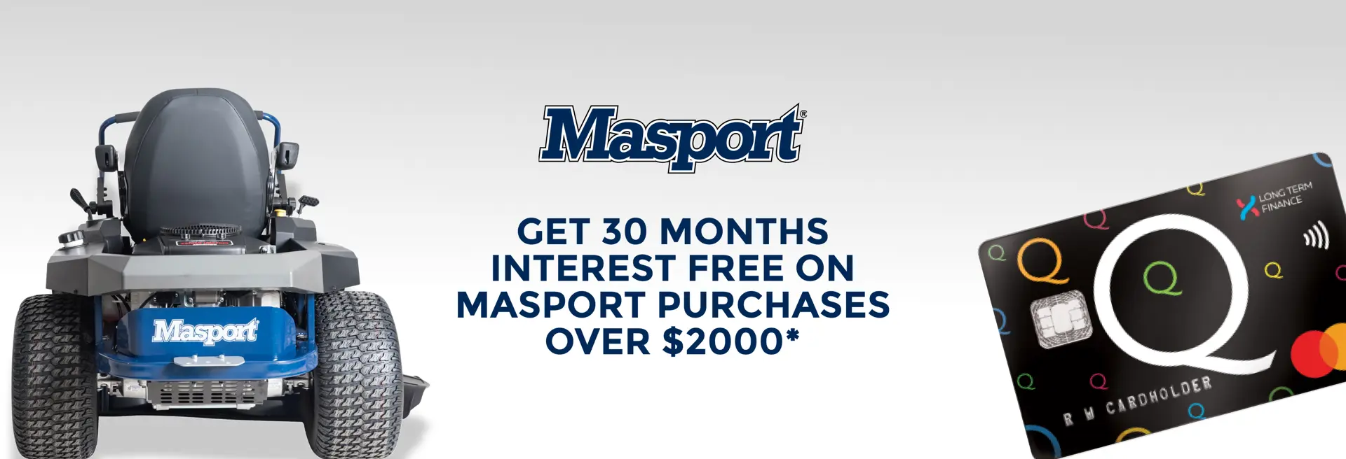 Masport Q Mastercard Finance Offer