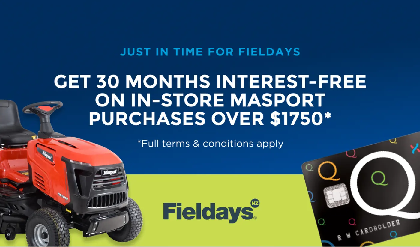 Masport Q Mastercard Finance Offer